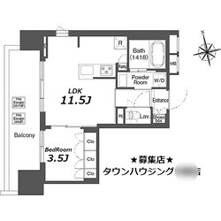 バウスステージ中野の物件間取画像